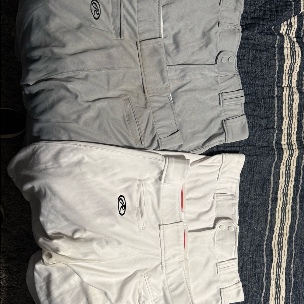 White Rawling Baseball Knickers Pants (2) adult large